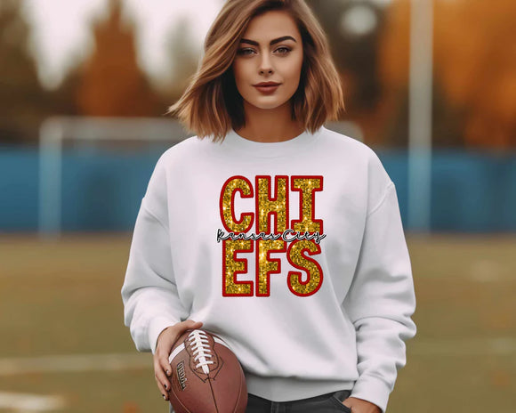 K 🏉 C faux embroidery
