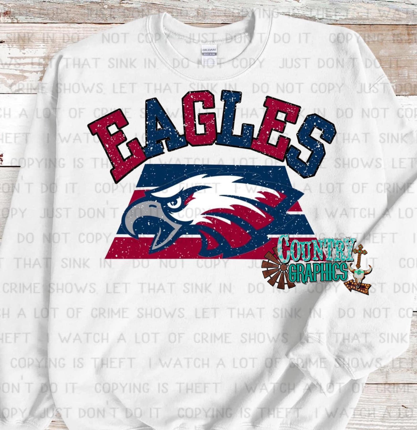 Eagles - red/blue