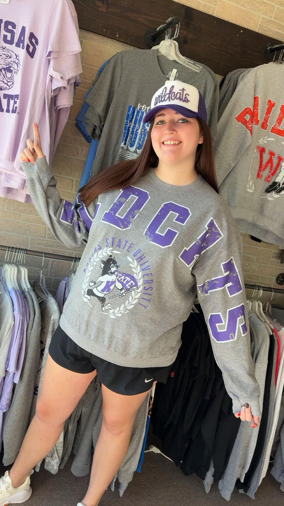 Wildcats oversize crewneck