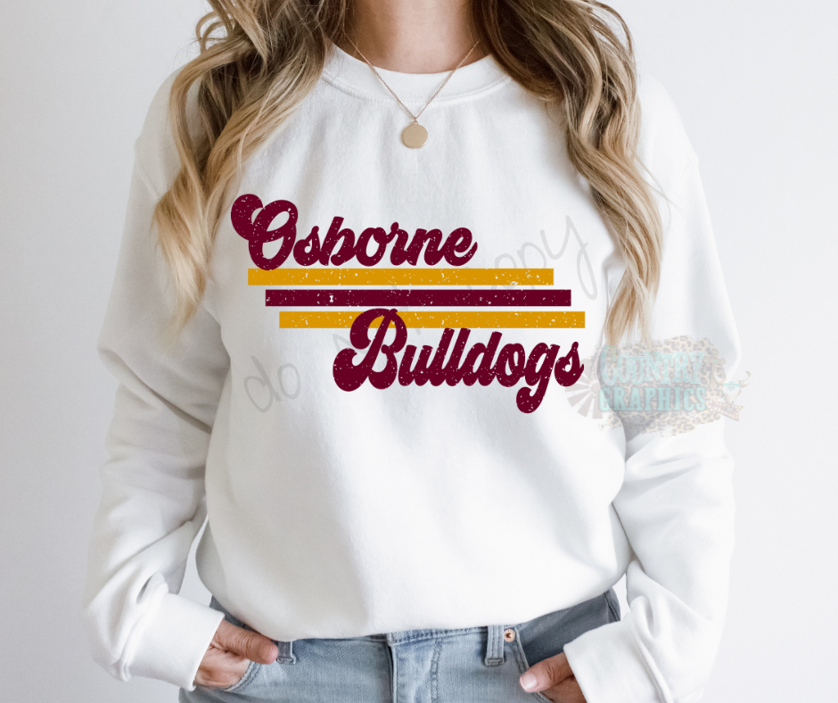 Osborne Bulldogs - retro- YOUTH