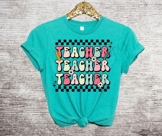 Teacher retro stack