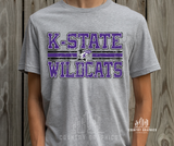 Kansas State Wildcats - distressed - OFFICIALLY LICENSED