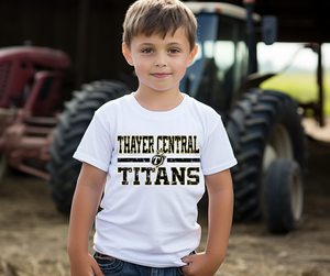 Thayer Central Titans distressed- YOUTH