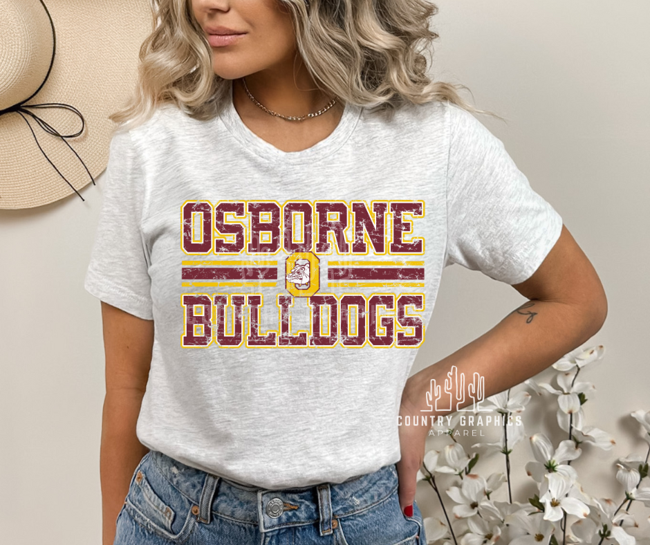 Osborne Bulldogs distressed – Country Graphics