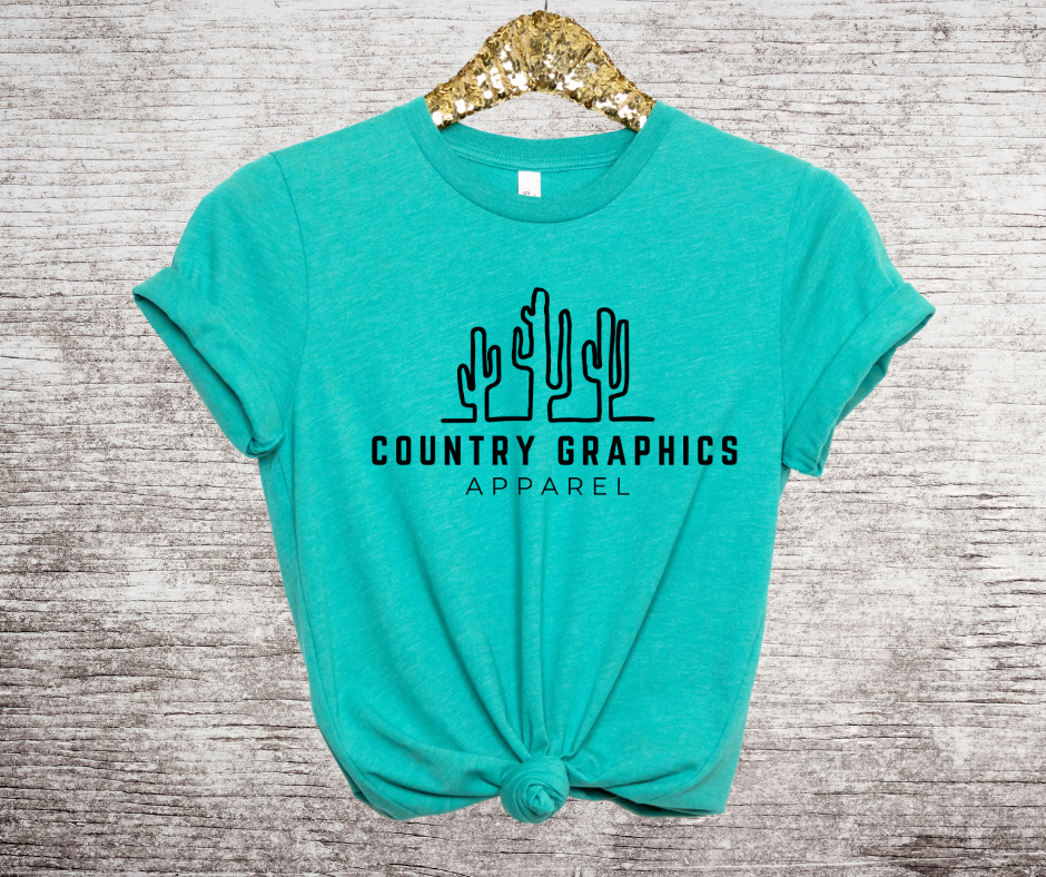 Country Service Graphics Country Graphics - full front logo- black