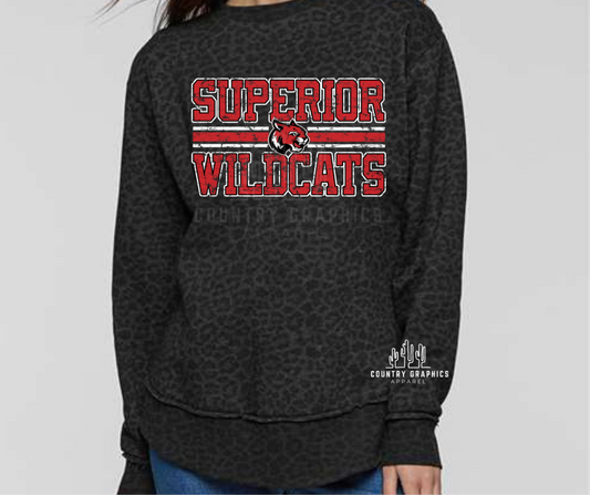 Superior Wildcats Leopard Crew