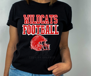 Wildcats football - red ink