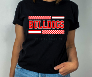 Bulldogs red  checkers