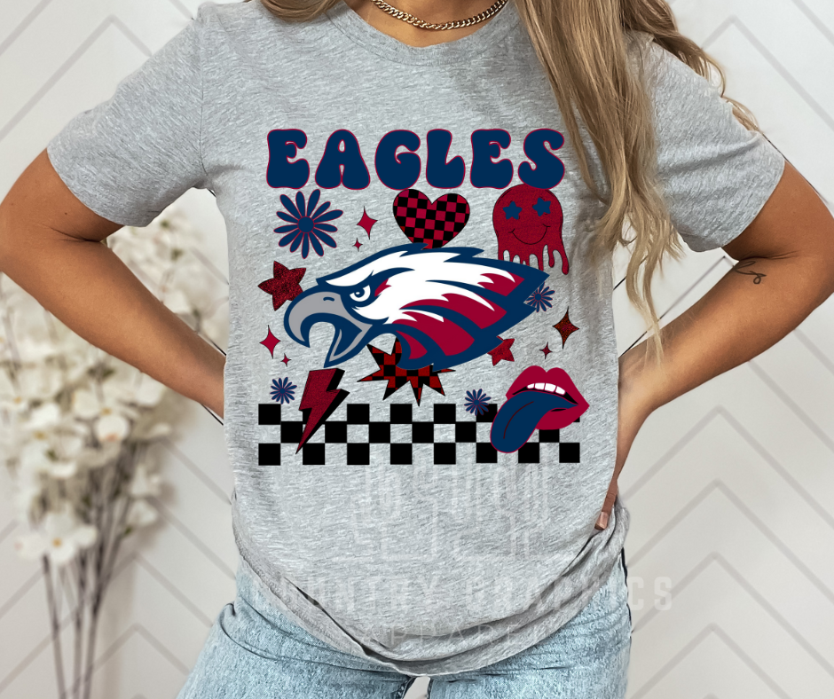 Eagles checker retro