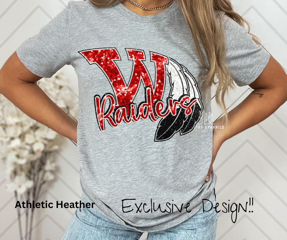 Raiders Glitter effect- Exclusive Design!!