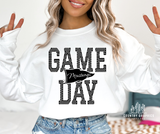 Game Day Mustangs - black and white