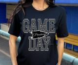 Game Day Mustangs - black and white