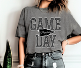 Game Day Mustangs - black and white