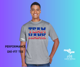 Team Hank- red, white & blue tee