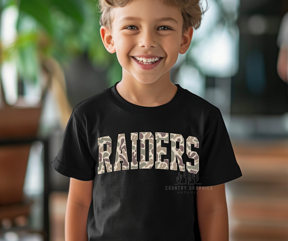 Raiders camo-youth