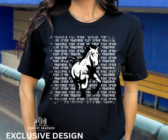 Rock Creek Mustangs word stack