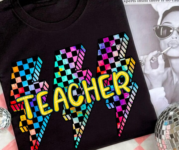 Teacher neon bolt