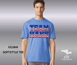 Team Hank- red, white & blue tee