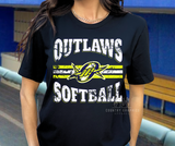 Outlaws softball stripe