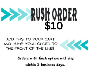Rush Order Example RUSH ORDER – Country Graphics