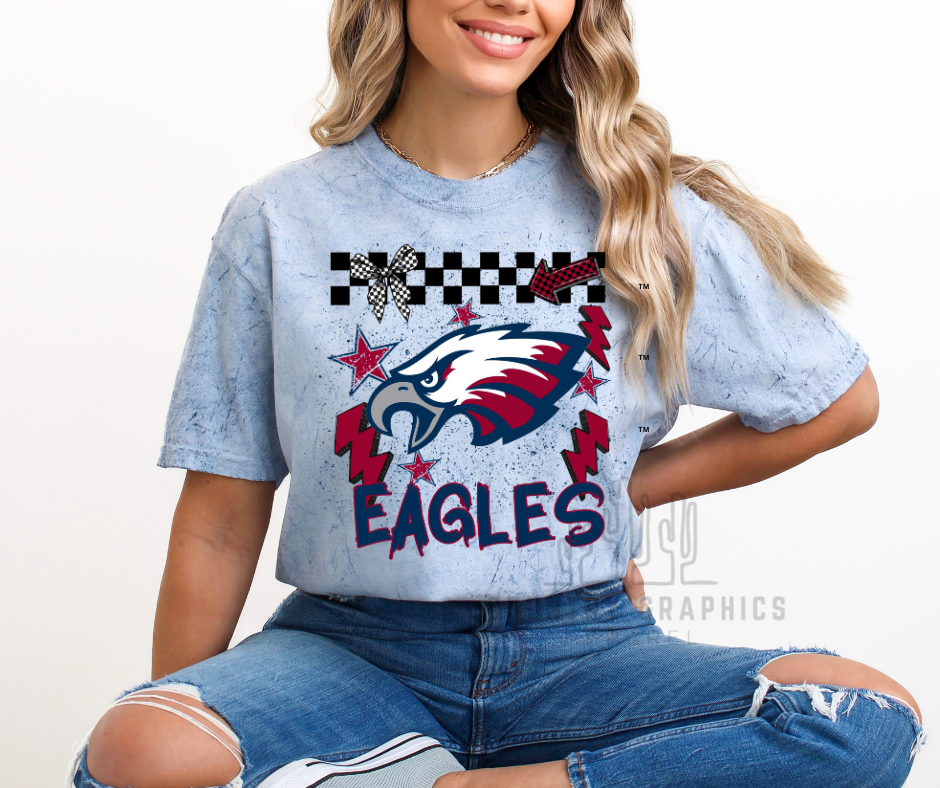 Retro Eagles checker