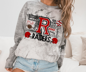Raiders football collage