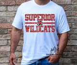 Superior Wildcats distressed