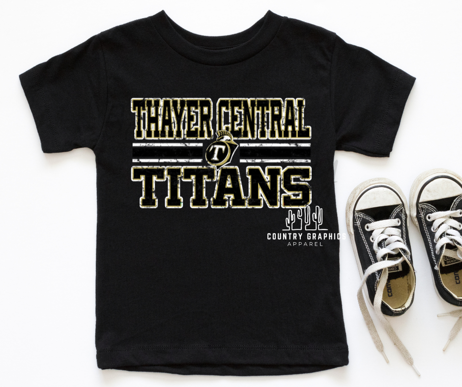 Thayer Central Titans distressed- YOUTH