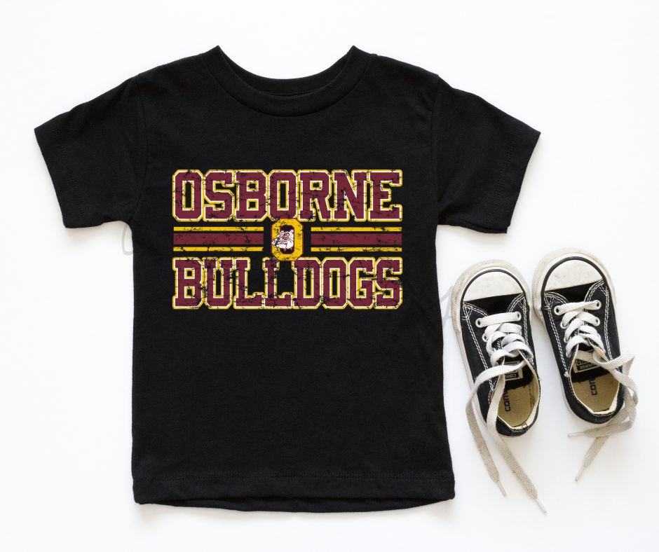 Osborne Bulldogs distressed- youth – Country Graphics