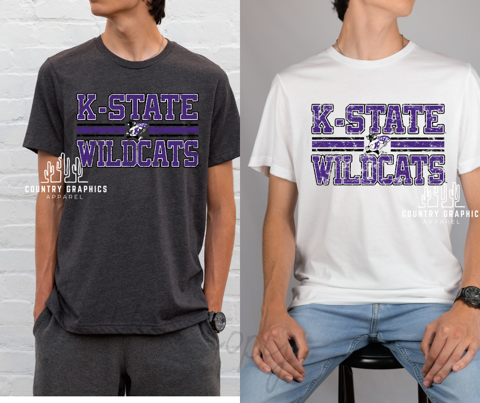 Kansas State Wildcats - distressed - OFFICIALLY LICENSED