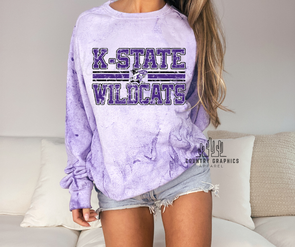 Kansas State Wildcats - distressed - OFFICIALLY LICENSED