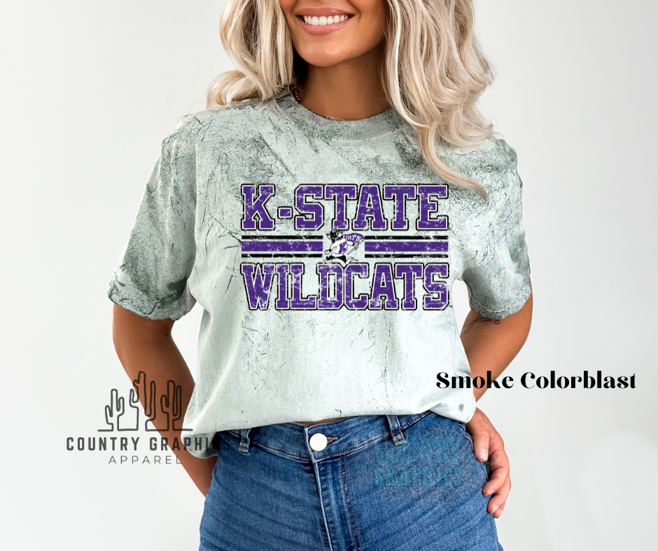 Kansas State Wildcats - distressed - OFFICIALLY LICENSED