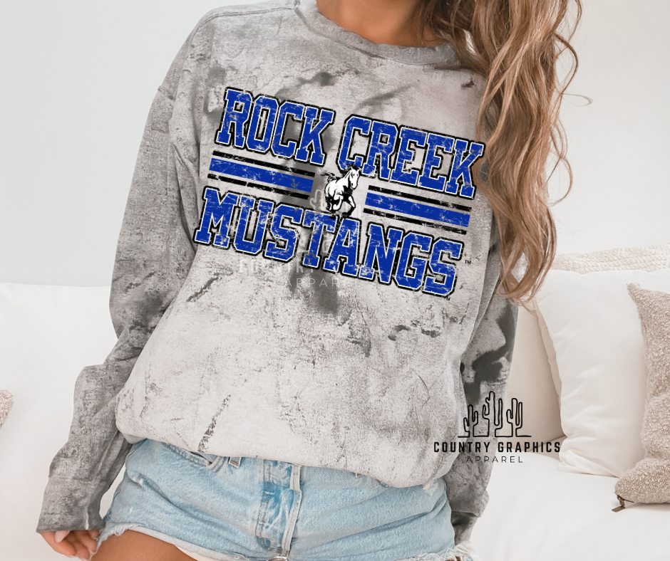 Rock Creek Mustangs (distressed)