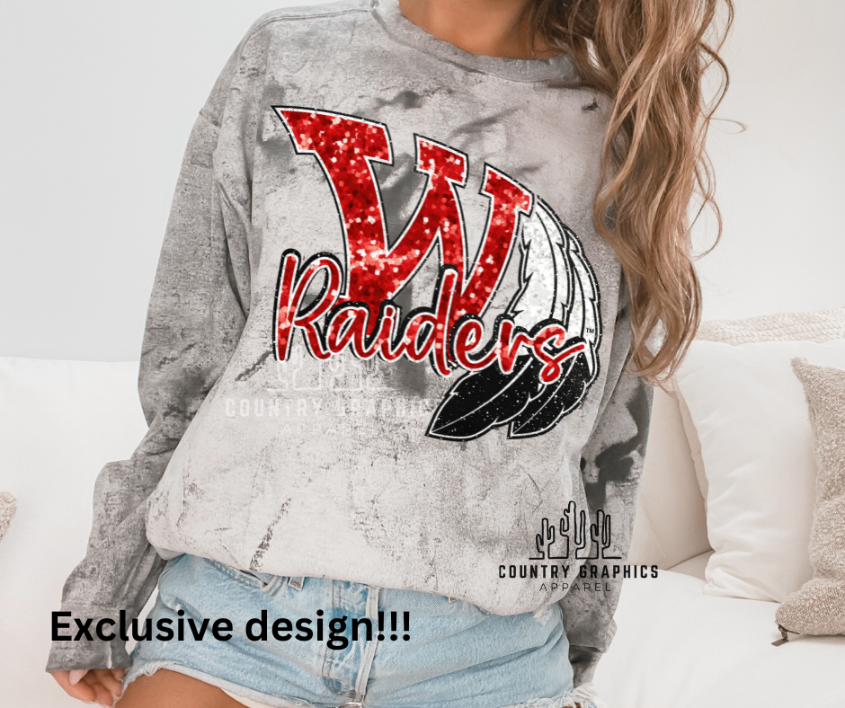 Raiders Glitter effect- Exclusive Design!!