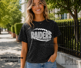 Raiders Football - Gray ink  Leopard