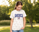 America bow - Natural star tee