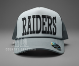 Raiders trucker hat