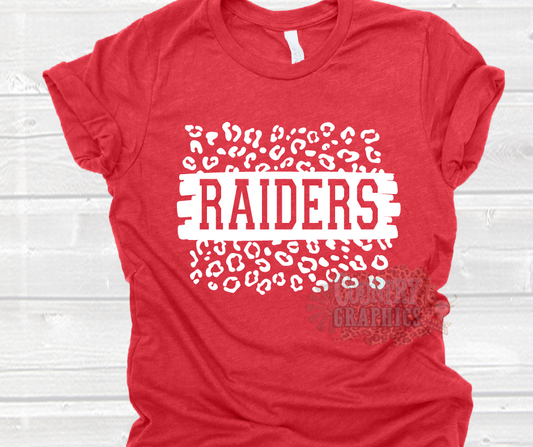 Raiders Leopard - WHITE INK