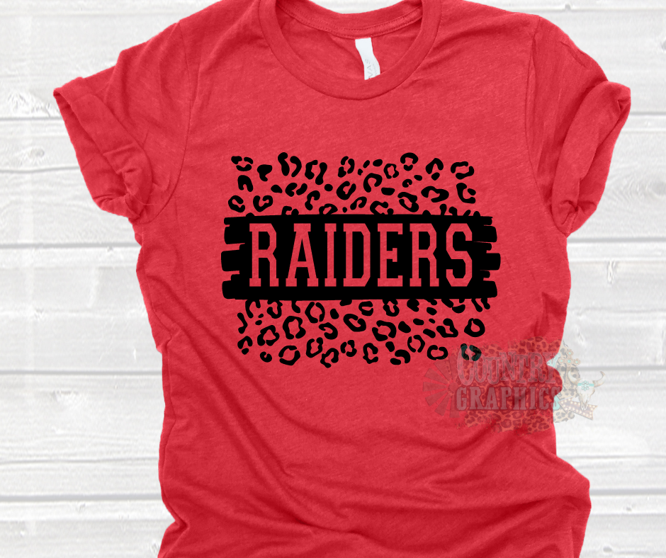 Raiders Leopard - black ink