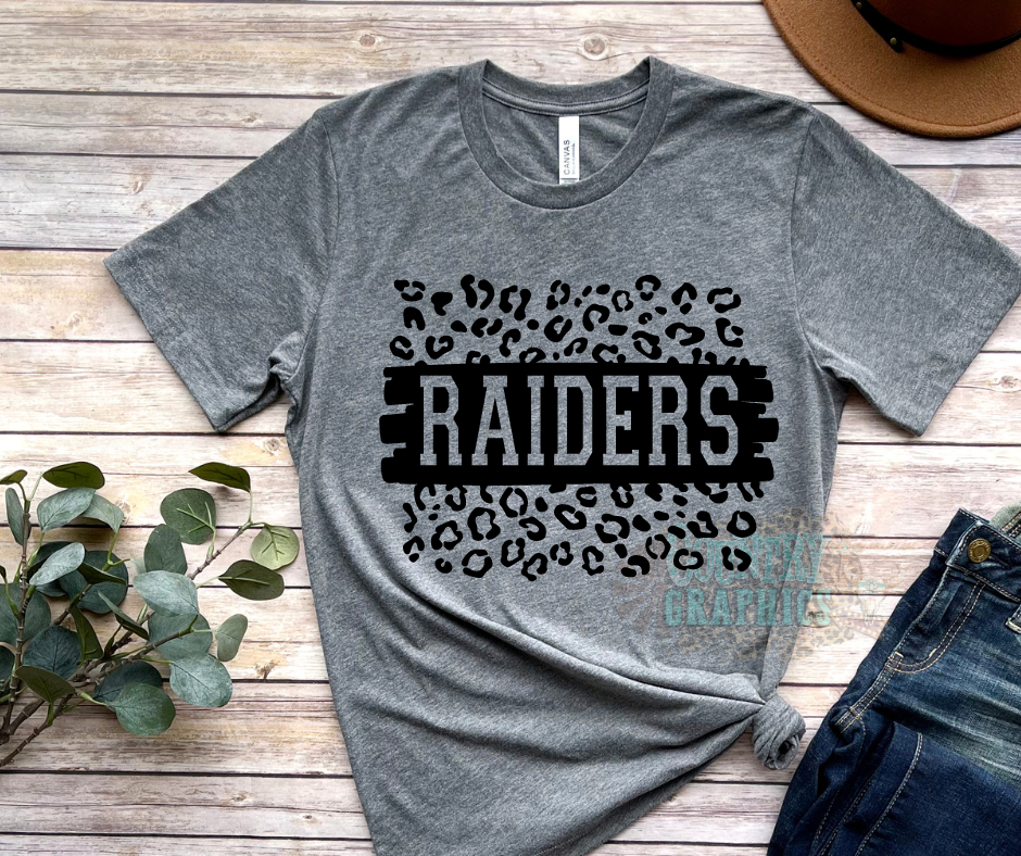 Raiders Leopard - black ink