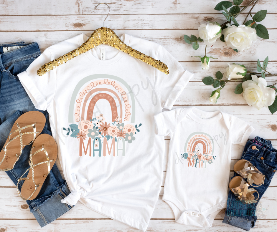 Mama & Mini Boho Rainbow set